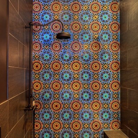 Moroccan bathroom tile